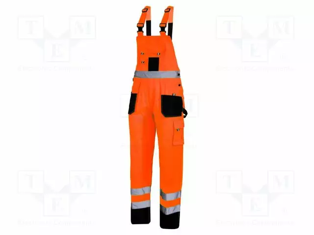 TYÖHOUSUT - KOKO: XXXL - MUSTA-ORANSSI - VAROITUSNAUHA - LUOKKA: 2 - Työ- ja suojavaatteet - LAHTI-L4061506 - 1