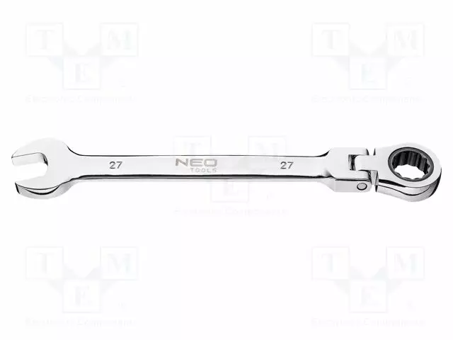 WRENCH: COMBINATION SPANNER - RATTLE,WITH JOINT - 27MM - L: 312MM - Vääntötyökalut ja kiintolenkit - NEO-09-056 - 1