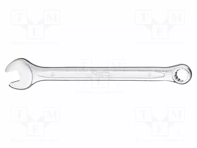WRENCH: COMBINATION SPANNER - DOUBLE-SIDED - 6MM - L: 100MM - Vääntötyökalut ja kiintolenkit - NEO-09-706 - 1