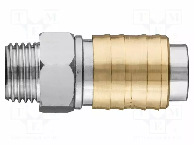 QUICK CONNECTION COUPLING - BRASS - APPLICATION: FOR COMPRESSOR - Pneumatiikkatyökalut ja tarvikkeet - NEO-12-636 - 1