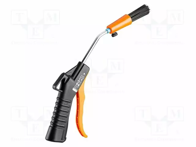 AIR BLOW GUN - WITH A BRUSH - 97DBA - PNEUMATIC CONNECTION: 1/4" - Pneumatiikkatyökalut ja tarvikkeet - NEO-14-036 - 1