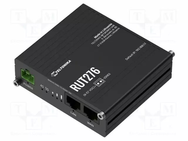 MODUULI: ROUTER - DDR2 - 32MBFLASH,128MBSRAM - 5G,SUB-6G - 83X25X74MM - M2M (GPRS/HSPA/LTE) moduulit - RUT276 - 1