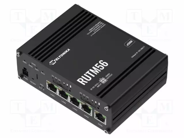 MODUULI: ROUTER LTE - DDR3 - 256BRAM,16MBRAM - 3G,4G,GNSS,LTE - IP30 - M2M (GPRS/HSPA/LTE) moduulit - RUTM56 - 1