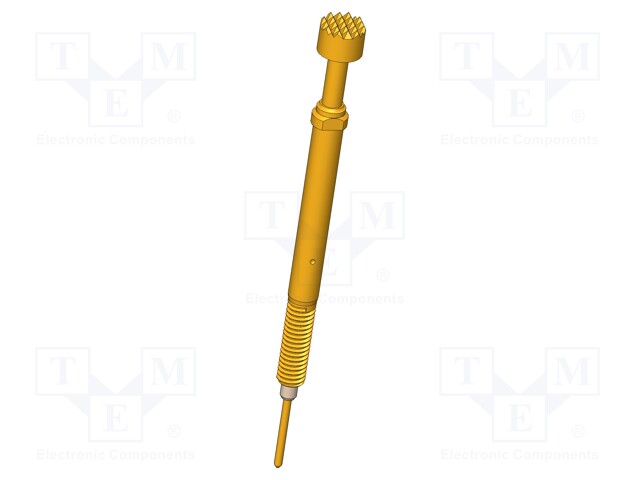 TESTAUSNEULA - 5,2MM - 3A - CUBE - KULLATTU - Ø: 4MM - HAMMASTETTU - 0,7N - Mittausneulat - SKS-465-0236 - 1