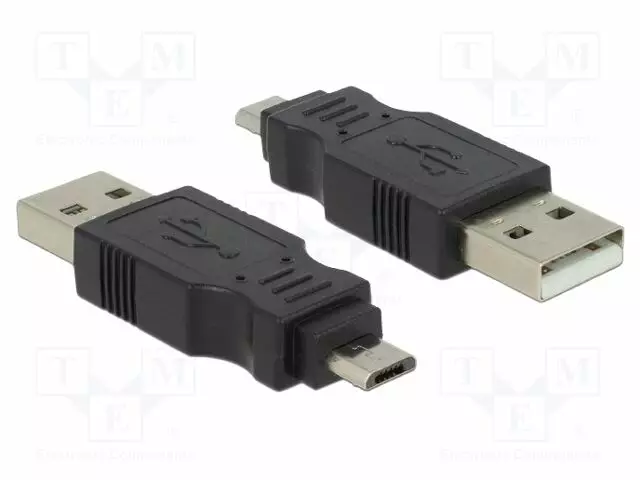 ADAPTERI - USB 2.0 - USB A PISTOKE,USB B MIKROPISTOKE - USB kaapelit ja adapterit - DELOCK-65036 - 1