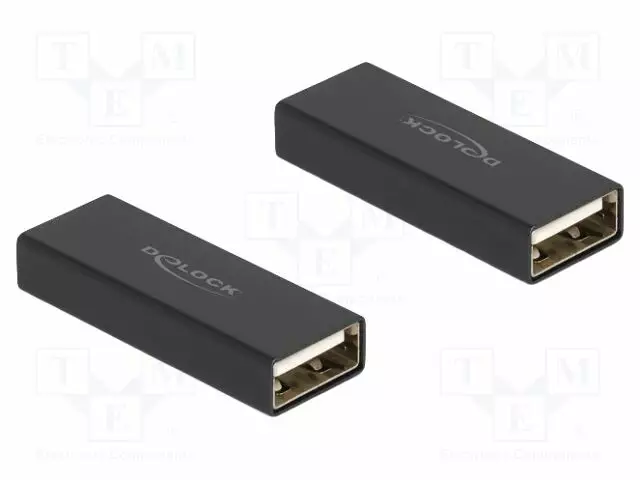 ADAPTERI - USB 2.0 - USB A RASIA,MOLEMMIN PUOLIN - USB kaapelit ja adapterit - DELOCK-65106 - 1