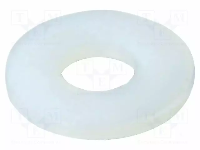 ALUSLEVY - PYÖREÄ - D=10MM - H=1MM - POLYAMIDI - LUONNOLLINEN - Aluslevyt ja prikat - ESS-10114056 - 1