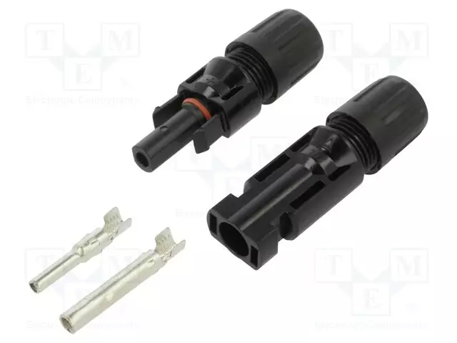 AURINKOPANEELILIITIN - PISTOKE - UROS + NAARAS - 30A - 1KV - IP67 - SUORA - Aurinkopaneeli liittimet - 52596 - 1