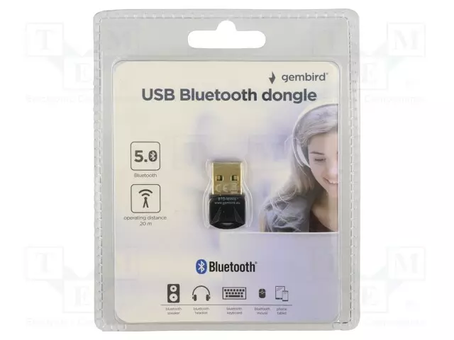 BT SOVITIN - USB A-PISTOKE - USB 2.0 - MUSTA - 2,402÷2,48GHZ - Tietokonetarvikkeet - muut - BTD-MINI6 - 1