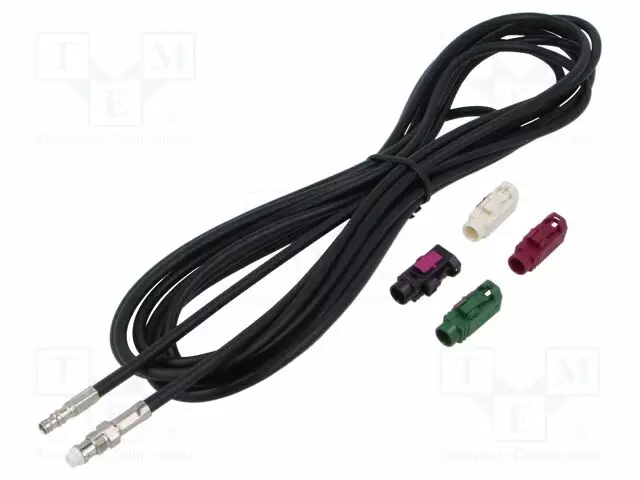 CABLE - FAKRA SOCKET,FME SOCKET - MUSTA - STRAIGHT - 5M - Antennijohdot - 15-7581116 - 1