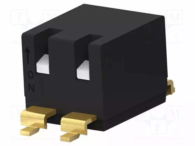 DIP-KYTKIN - NAPOJEN MÄÄRÄ: 2 - OFF-ON - 0,025A/24VDC - AS: 2 - DIP kytkimet - 5-2319764-6 - 1