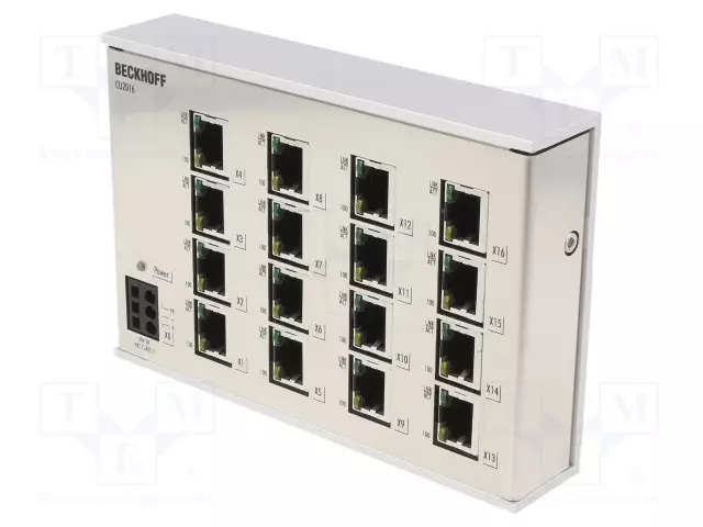 ETHERNET KYTKIN - PORTTIEN LUKU: 16 - 24VDC - RJ45 - Teollisuusverkot - CU2016 - 1