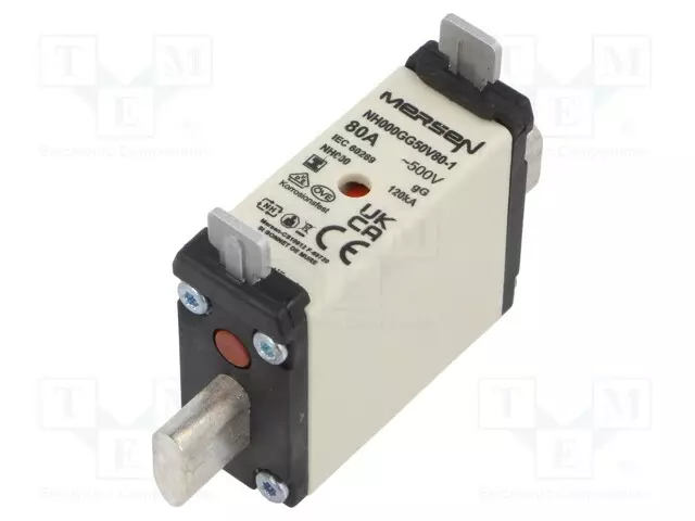 80A - 500VAC - GG - NH000 - Sulakkeet NH - N215016 - 1