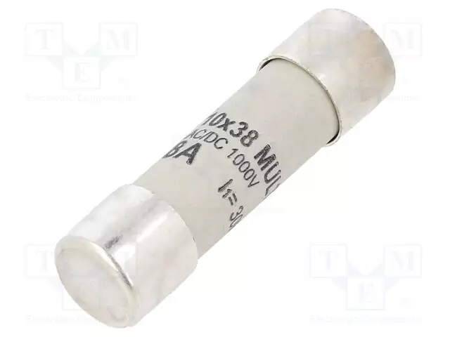 8A - 1000VDC - GR - LIERIÖMÄINEN - Sulakkeet 10,3x38mm - 1038826 - 1