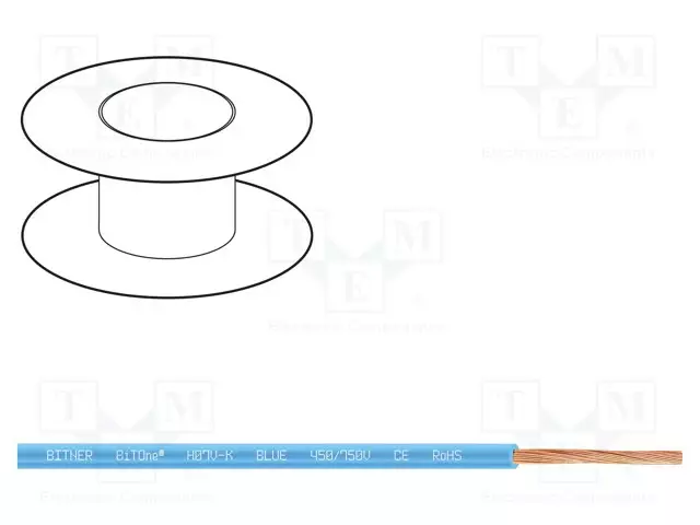 JOHTO - BITONE - H07V-K - CU - 16MM2 - PVC - SININEN - 450V,750V - Yksisäikeiset asennuskaapelit - BITNER-IG2005.06 - 1