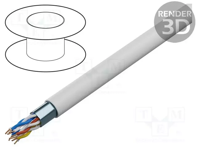 JOHTO - YTKSYEKW - 3X2X0,8MM - RAUTACU - TIETOLIIKENNE - CPR: ECA - ATK-kaapelit - BITNER-TS0126 - 1