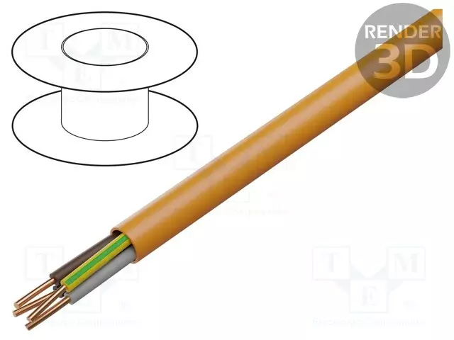 JOHTO: VIRTA-BITFLAME 1000 - 5G1,5MM2 - ERISTYS: LSZH - LANKA: CU - Tulen kestävät kaapelit - BITNER-B62716 - 1