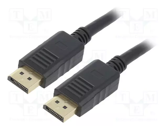 KAAPELI - DISPLAYPORT-PISTOKE,MOLEMMIN PUOLIN - PVC - 1,8M - MUSTA - HDMI, DVI, DisplayPort johdot - CC-DP2-6 - 1