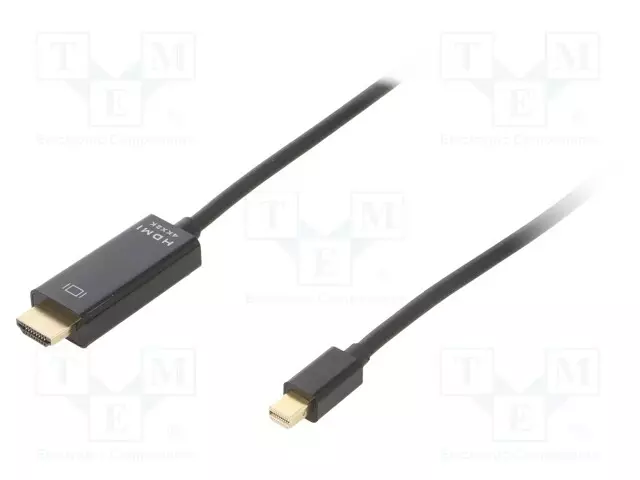 KAAPELI - HDMI-PISTOKE,MINI DISPLAYPORT-PISTOKE - PVC - 1,8M - MUSTA - HDMI, DVI, DisplayPort johdot - CC-MDP-HDMI-6 - 1