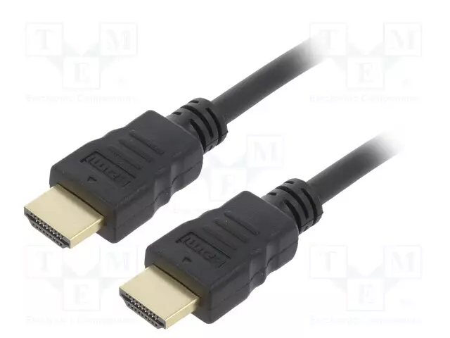 KAAPELI - HDMI-PISTOKE,MOLEMMIN PUOLIN - PVC - HDMI 2.0 - 1,8M - MUSTA - HDMI, DVI, DisplayPort johdot - CC-HDMI4-6 - 1