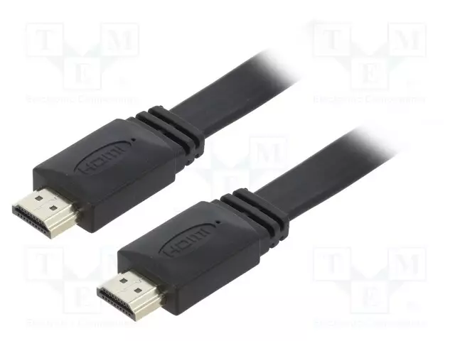 KAAPELI - HDMI 2.0 - HDMI-PISTOKE,MOLEMMIN PUOLIN - PVC - 1,8M - MUSTA - HDMI, DVI, DisplayPort johdot - CC-HDMI4F-6 - 1