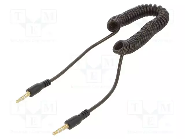 KAAPELI - JACK 3,5MM 3PIN PISTOKE,MOLEMMIN PUOLIN - MUSTA - Muut audio-videokaapelit - CCA-405-6 - 1