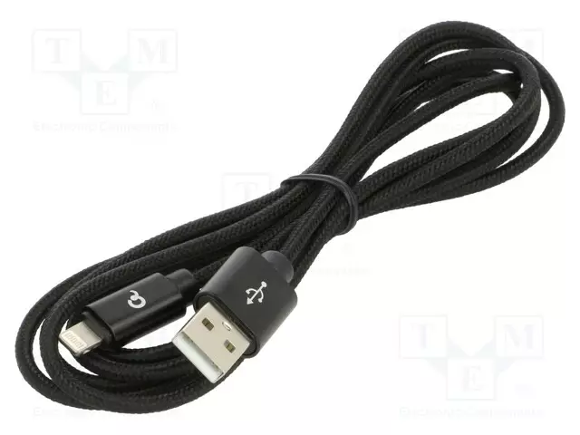 KAAPELI - USB 2.0 - APPLE LIGHTNING-PISTOKE,USB A PISTOKE - 1,8M - USB kaapelit ja adapterit - CCDB-MUSB2B-AMLM-6 - 1