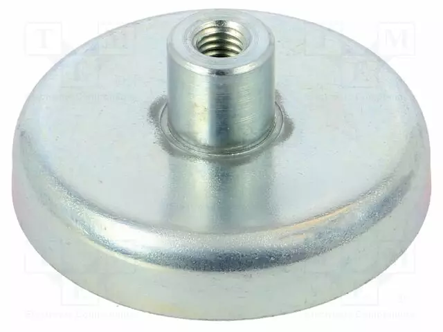 KESTOMAGNEETTI - KOVA FERRIITTI - 180N - Ø: 47MM - H: 20,5MM - TERÄS - Teollisuus magneetit - GN50.2-HF-47-9-M6 - 1