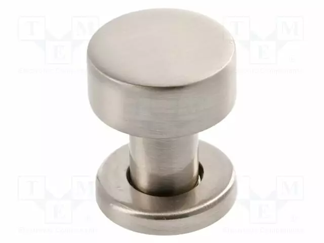 KNOB - Ø: 25.8MM - H: 30.8MM - ZAMAK - RING - PLATING: GALVANIZED - ROUND - Sormiruuvit ja nupit - GTV-GZ-RING-1-06 - 1