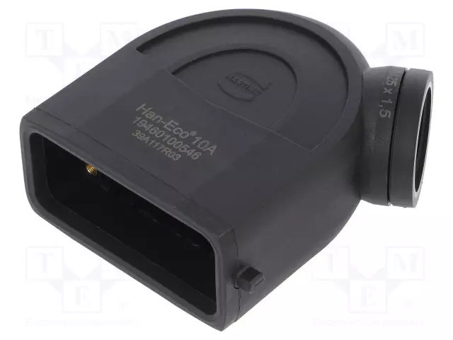 LIITINKOTELO: HDC - KOKO 10A - JOHTOON - HAN-ECO® A - IP65 - KULMA - HARTING liittimet - 19460100546 - 1