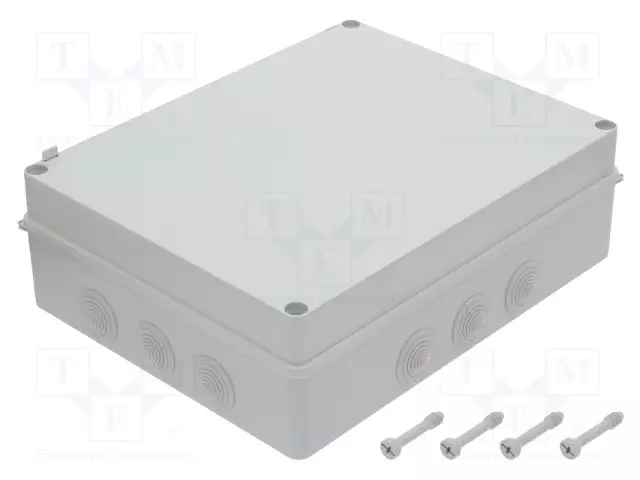 KYTKENTÄRASIA - X: 300MM - Y: 380MM - Z: 120MM - IP65 - HARMA - Kytkentärasiat - PW-S-BOX706 - 1