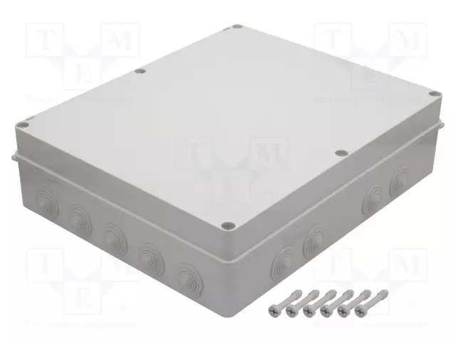 KYTKENTÄRASIA - X: 380MM - Y: 460MM - Z: 120MM - IP65 - HARMA - Kytkentärasiat - PW-S-BOX806 - 1