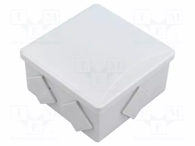 KYTKENTÄRASIA - X: 80MM - Y: 80MM - Z: 40MM - ABS,POLYSTYREENI - Kytkentärasiat - PW-S-BOX036 - 1