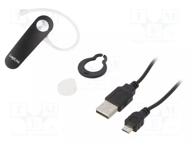 LANGATTOMAT KUULOKKEET MIKROFONILLA - MUSTA TYÖAIKA: 5H - Tietokoneen oheislaitteet - BT0046 - 1