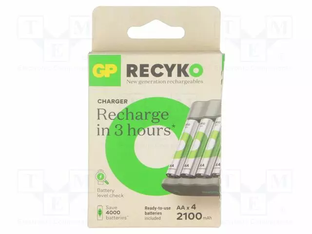 LATURI: MIKROPROSESSORIOHJATTU-NI-MH - MITTA: AA,AAA - Akkulaturit - GP-B4414XR6 - 1