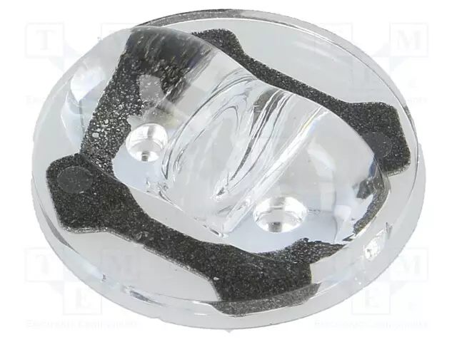 LED-LINSSI - PYÖREÄ - PLEXIGLASS PMMA - LÄPINÄKYVÄ - H: 7,3MM - Ø: 22MM - Linssit LEDeille - CA13156 - 1