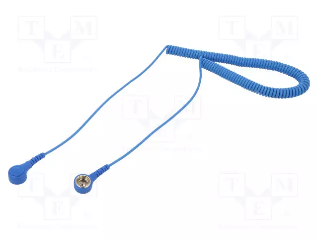 LIITÄNTÄKAAPELI - ESD,KIERRE-1MOHM - 3,05M - ESD lisätarvikkeet - ATS-067-0016 - 1