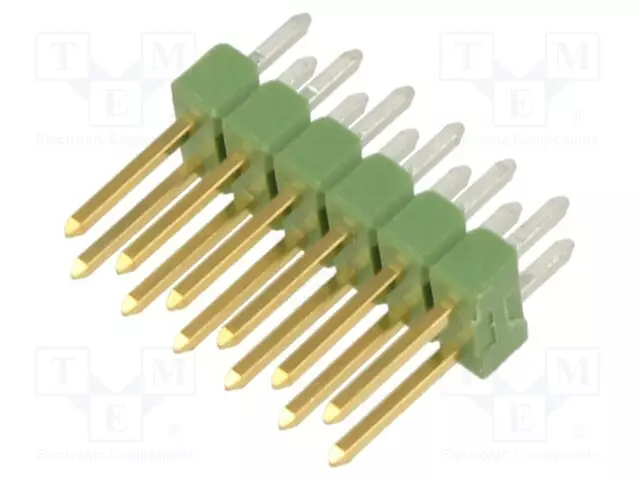 LIITIN: PIN - PIN-LIITIN - UROS - PIN: 12 - THT - AMPMODU MOD II - SUORA - Piikkirimaliittimet - 826632-6 - 1