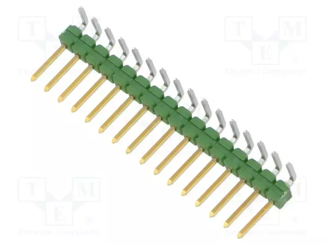 LIITIN: PIN - PIN-LIITIN - UROS - PIN: 16 - THT - AMPMODU MOD II - 2,54MM - Piikkirimaliittimet - 1-825437-6 - 1