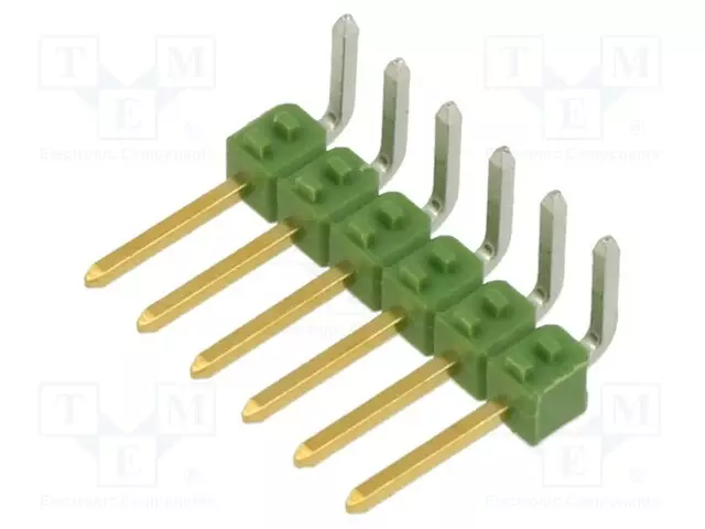 LIITIN: PIN - PIN-LIITIN - UROS - PIN: 6 - THT - AMPMODU MOD II - 2,54MM - Piikkirimaliittimet - 826631-6 - 1