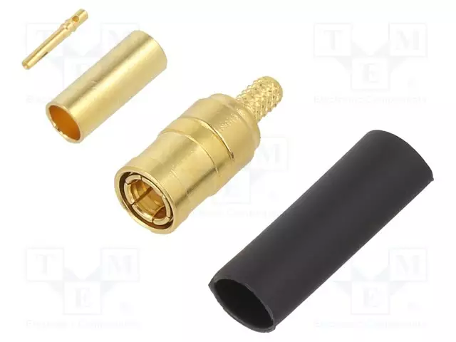 LIITIN: SMB - N LIITINAARAS - SUORA - 50OHM - JUOTETTAVA,PURISTUS - SMA, SMB, SMC liittimet - 142186 - 1