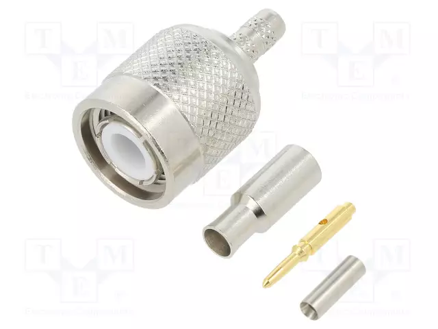 LIITIN: TNC - PISTOKE - UROS - SUORA - 50OHM - PURISTETTAVA - KULLATTU - TNC liittimet - 122116 - 1