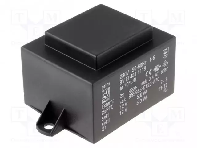 MUUNTAJA - 10VA - 230VAC - 24V - 416MA - PCB - BVEI - Piirilevymuuntajat - BVEI4811186 - 1
