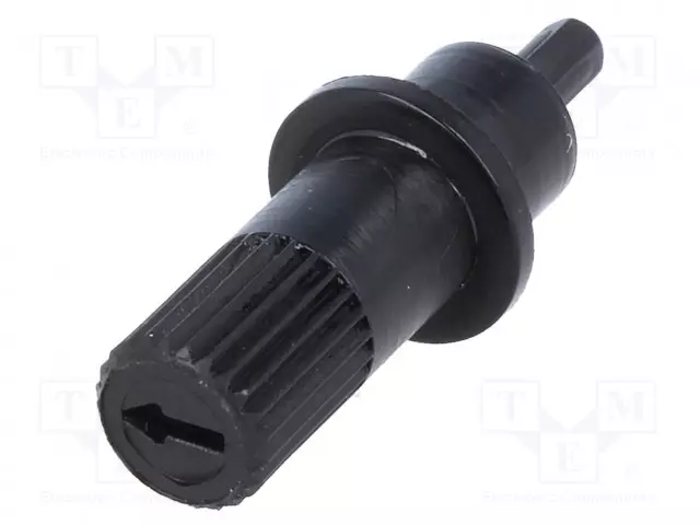 NUPPI - SÄÄTÖAISA - MUSTA - 20MM - ASENNUSPOTENTIOMETREIHIN - Potentiometrien nupit - CA9MA6 - 1