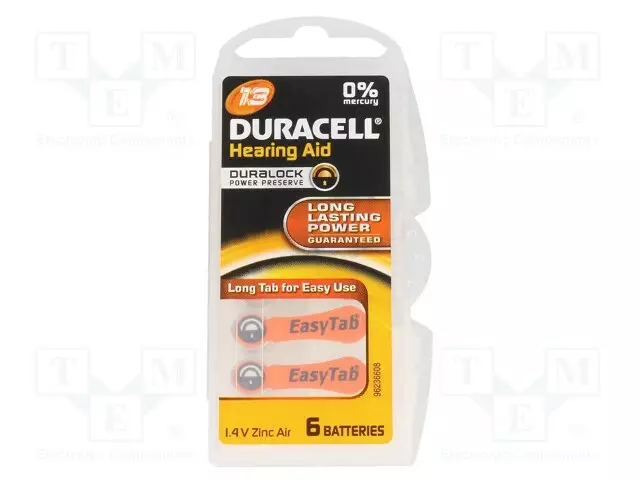 PARISTO: SINKKI-ILMA (ZNO2) - AC13,NAPPIPARISTO,R754 - 1,4V - 6KPL - Alkaliparistot - BAT-DR13ET6 - 1