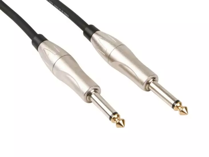 PATCH CABLE PRO, 2x 6.35mm JACK MONO MALE (2m) - Kaiutinkaapelit - PAC156 - 1