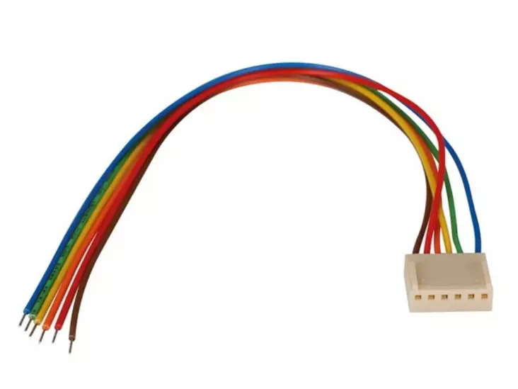 PIIRILEVYLIITIN NAARAS 6-NAP JAKOVÄLI 2,54mm 20cm JOHTIMILLA - Piirilevyliittimet - BTWF6 - 1