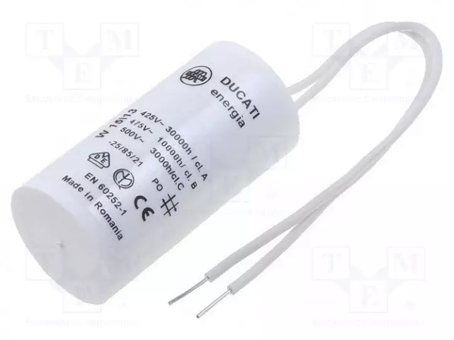 POLYPROPYLEENIKONDENSAATTORI - MOOTTOREIHIN, TYÖHÖN - 2,5UF - Moottorikondensaattorit - 4.16.17.03.06 - 1