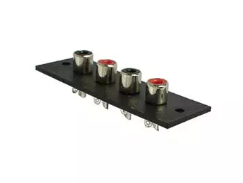 RCA CHASSIS, 4 x FEMALE, 75 x 25mm - Plugit ja jakit - CA066 - 1