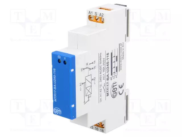 RELE: ASENNUS-BISTABIILI,PULSSI-SPDT - DIN-KISKOLLE - -20÷45°C - Asennusreleet - MTR17-BA-U240-116 - 1